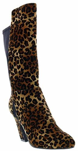 Bellini Chrome - Women's - Leopard Velvet Stretch - Angle