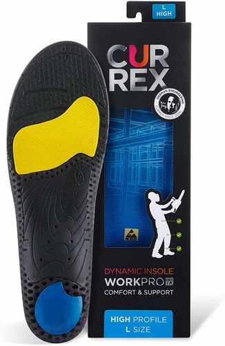 Currex WorkPro Insoles - Work Boot and Shoe Inserts ESD - High Arch - Blue