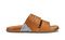 OluKai Malino Olu Men's Leather Slide Sandals - Kukui Brown / Kukui Brown - Side