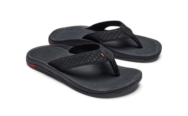 OluKai Halo Men's Beach Sandals -  Black / HLA