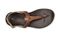 OluKai Ekekeu Women's Leather Slingback Sandals - Sahara/Kona Coffee - Top