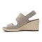 Vionic Brooke Women's Wedge Supportive Sandals - Dark Taupe Suede - 2 left view