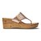 Vionic Anitra Women's Platform Sandal - Rose Gold Metallic - 4 right view