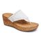 Vionic Anitra Women's Platform Sandal - White Leather - 1 profile view