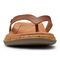 Vionic Daniela Women's Leather Toe Post Comfy Sandal - Cinnamon Leather - 6 front view