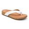 Vionic Daniela Women's Leather Toe Post Comfy Sandal - White - 1 profile view