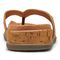 Vionic Daniela Women's Leather Toe Post Comfy Sandal - Cinnamon Leather - 5 back view