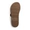 Vionic Daniela Women's Leather Toe Post Comfy Sandal - White - 7 bottom view