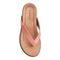Vionic Daniela Women's Leather Toe Post Comfy Sandal - Coral Leather - 3 top view