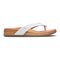 Vionic Daniela Women's Leather Toe Post Comfy Sandal - White - 4 right view