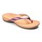Vionic Dillon Women's Toe-Post Supportive Sandal - Berry Croc - 1 profile view