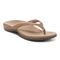 Vionic Dillon Women's Toe-Post Supportive Sandal - Toasted Nut - Angle main