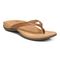 Vionic Dillon Women's Toe-Post Supportive Sandal - Cognac Lizard - Angle main