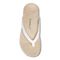Vionic Dillon Women's Toe-Post Supportive Sandal - White Lizard - 3 top view