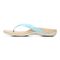 Vionic Dillon Women's Toe-Post Supportive Sandal - Porcelain Blue - Left Side