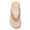 Vionic Dillon Women's Toe-Post Supportive Sandal - Silver Boa - 3 top view