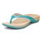 Vionic Dillon Women's Toe-Post Supportive Sandal - Lake Blue - Left angle