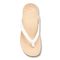 Vionic Dillon Women's Toe-Post Supportive Sandal - White Croc - 3 top view