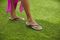Vionic Dillon Women's Toe-Post Supportive Sandal - Pewter Mirror - 1-med