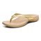 Vionic Dillon Women's Toe-Post Supportive Sandal - Gold Mirror - Left angle