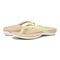 Vionic Dillon Women's Toe-Post Supportive Sandal - Pale Lime Crinkle - pair left angle