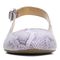 Vionic Jade Women's Slingback Supportive Flat - Pastel Lilac Snake - 6 front view