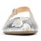 Vionic Jade Women's Slingback Supportive Flat - Silver Boa - 6 front view
