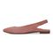 Vionic Jade Women's Slingback Supportive Flat - Dusty Pink Suede - 2 left view