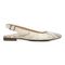 Vionic Jade Women's Slingback Supportive Flat - Cream Snake - 4 right view