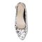 Vionic Jade Women's Slingback Supportive Flat - White Leopard - 3 top view