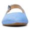Vionic Jade Women's Slingback Supportive Flat - Periwinkle Suede - 6 front view