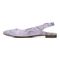 Vionic Jade Women's Slingback Supportive Flat - Pastel Lilac Snake - 2 left view