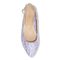 Vionic Jade Women's Slingback Supportive Flat - Pastel Lilac Snake - 3 top view