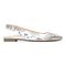 Vionic Jade Women's Slingback Supportive Flat - Silver Boa - 4 right view