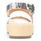 Vionic Louise Women's Platform Orthotic Sandal - Silver - 5 back view