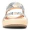 Vionic Louise Women's Platform Orthotic Sandal - Silver - 6 front view