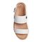 Vionic Louise Women's Platform Orthotic Sandal - White - 3 top view