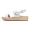 Vionic Louise Women's Platform Orthotic Sandal - White - 2 left view