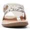 Vionic Lupe Women's Orthotic Sandal - Cream 6 front view