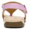 Vionic Lupe Women's Orthotic Sandal - Orchid Purple Leather - 5 back view