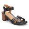 Vionic Peony Women's Heeled Sandal - Black - 1 profile view