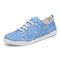 Vionic Pismo Women's Casual Supportive Sneaker - Classic Blue - Left angle