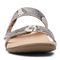Vionic Randi Women's Slide Orthotic Sandal - Silver Boa - 6 front view
