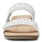 Vionic Randi Women's Slide Orthotic Sandal - White Leather - 6 front view