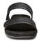 Vionic Randi Women's Slide Orthotic Sandal - Black Leather - 6 front view