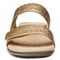 Vionic Randi Women's Slide Orthotic Sandal - Gold Metallic - 6 front view