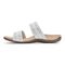 Vionic Randi Women's Slide Orthotic Sandal - White Leather - 2 left view