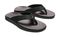 OluKai Alania Kai Men's Beach Sandals - Black / Charcoal - Pair