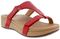 Vionic Pacific Ellie - Women's Platform Slide Sandal - Red