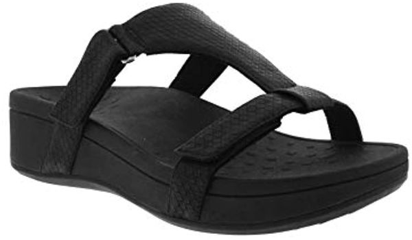 Vionic Pacific Ellie - Women's Platform Slide Sandal - Black